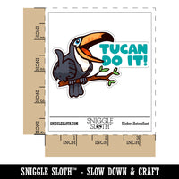 Tucan Do It Encouraging Bird Waterproof Vinyl Phone Tablet Laptop Water Bottle Car Window Bumper Decal Sticker Set - 5 Pack