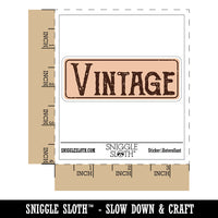 Vintage Old Fashioned Label Waterproof Vinyl Phone Tablet Laptop Water Bottle Car Window Bumper Decal Sticker Set - 5 Pack