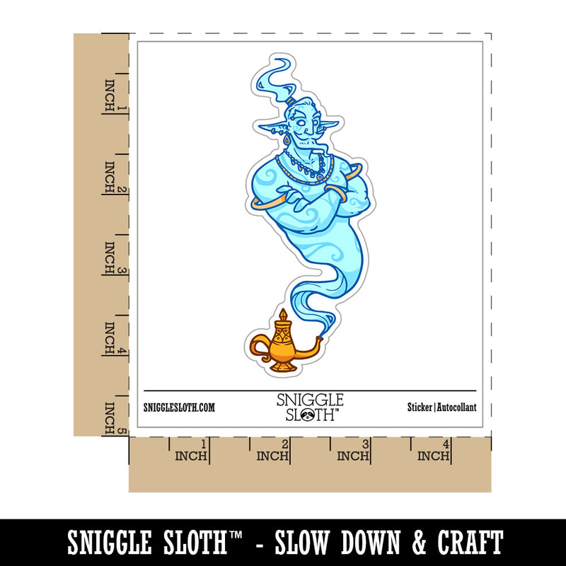 Water Bottle Sticker Set Djinn Genie Jinn Lamp Spirit Cute Waterproof Vinyl Stickers Pack Decal, Skateboard, Laptop, Car, Window, Bumper - 5 Pack