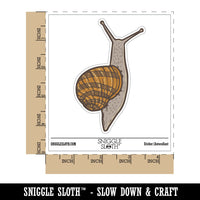 Water Bottle Sticker Set Realistic Sticky Garden Snail Crawling Cute Waterproof Vinyl Stickers Pack Decal, Skateboard, Laptop, Car, Window, Bumper - 5 Pack