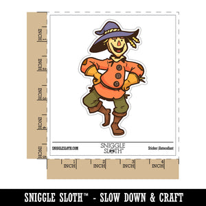 Water Bottle Sticker Set Silly Dancing Scarecrow Man Cute Waterproof Vinyl Stickers Pack Decal, Skateboard, Laptop, Car, Window, Bumper - 5 Pack