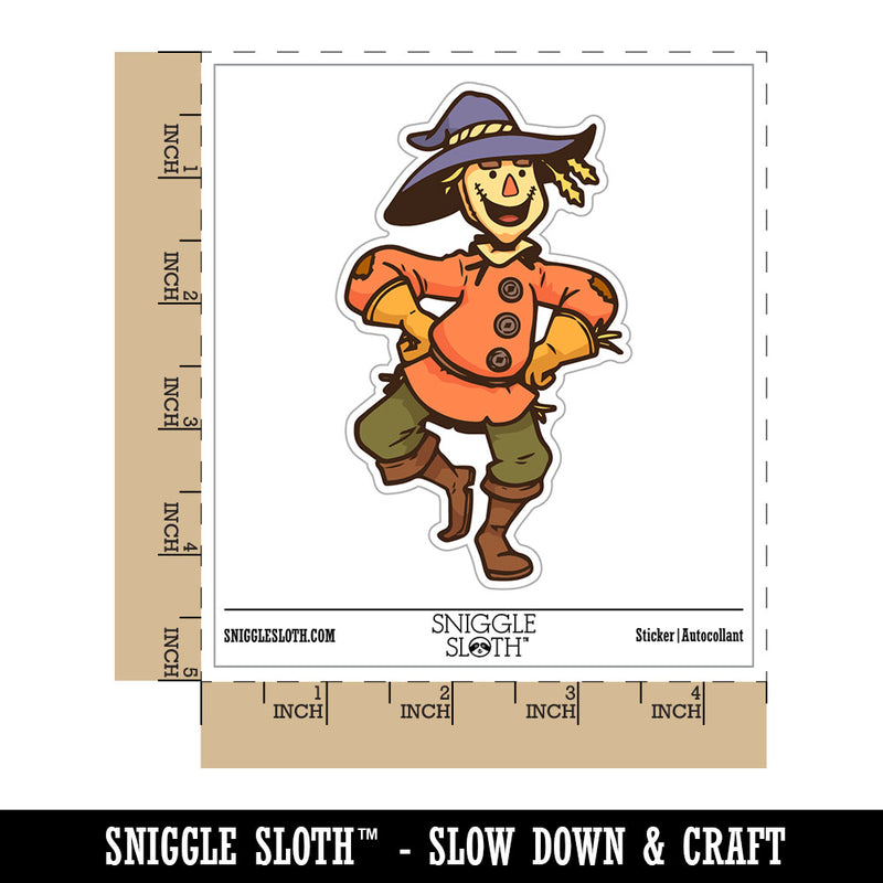 Water Bottle Sticker Set Silly Dancing Scarecrow Man Cute Waterproof Vinyl Stickers Pack Decal, Skateboard, Laptop, Car, Window, Bumper - 5 Pack