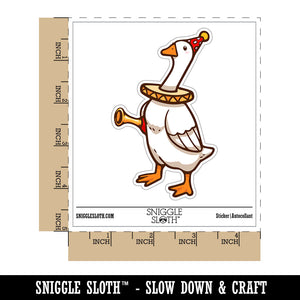 Water Bottle Sticker Set Silly Goose Clown with Horn Honk Cute Waterproof Vinyl Stickers Pack Decal, Skateboard, Laptop, Car, Window, Bumper - 5 Pack