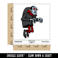 Water Bottle Sticker Set Spooky Floating Vampire Cartoon Man Cute Waterproof Vinyl Stickers Pack Decal, Skateboard, Laptop, Car, Window, Bumper - 5 Pack