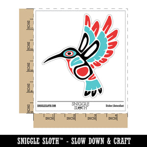 Water Bottle Sticker Set Native American Tribal Hummingbird Totem Cute Waterproof Vinyl Stickers Pack Decal, Skateboard, Laptop, Car, Window, Bumper - 5 Pack