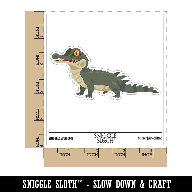 Baby Alligator Crocodile Caiman Reptile Waterproof Vinyl Phone Tablet Laptop Water Bottle Car Window Bumper Decal Sticker Set - 5 Pack
