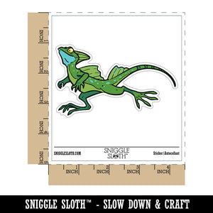 Basilisk Running Lizard with Fins Waterproof Vinyl Phone Tablet Laptop Water Bottle Car Window Bumper Decal Sticker Set - 5 Pack