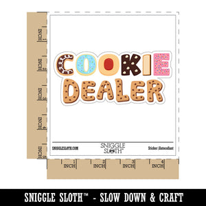 Cookie Dealer Baking Waterproof Vinyl Phone Tablet Laptop Water Bottle Car Window Bumper Decal Sticker Set - 5 Pack