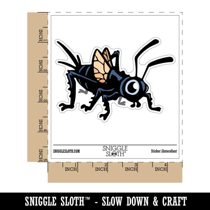 Cute Cartoon Cricket Bug Insect Waterproof Vinyl Phone Tablet Laptop Water Bottle Car Window Bumper Decal Sticker Set - 5 Pack
