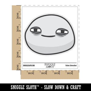 Depressed Sad Tired Exhausted Smiley Face Waterproof Vinyl Phone Tablet Laptop Water Bottle Car Window Bumper Decal Sticker Set - 5 Pack