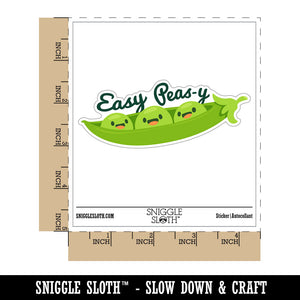 Easy Peas-y Peas Vegetable Compliment Grocery Waterproof Vinyl Phone Tablet Laptop Water Bottle Car Window Bumper Decal Sticker Set - 5 Pack
