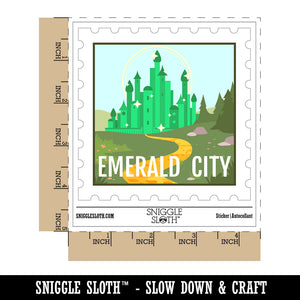 Emerald City Wonderful Wizard of Oz Destination Waterproof Vinyl Phone Tablet Laptop Water Bottle Car Window Bumper Decal Sticker Set - 5 Pack