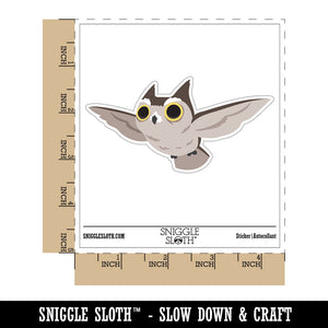 Focused Horned Owl Flying Bird Waterproof Vinyl Phone Tablet Laptop Water Bottle Car Window Bumper Decal Sticker Set - 5 Pack