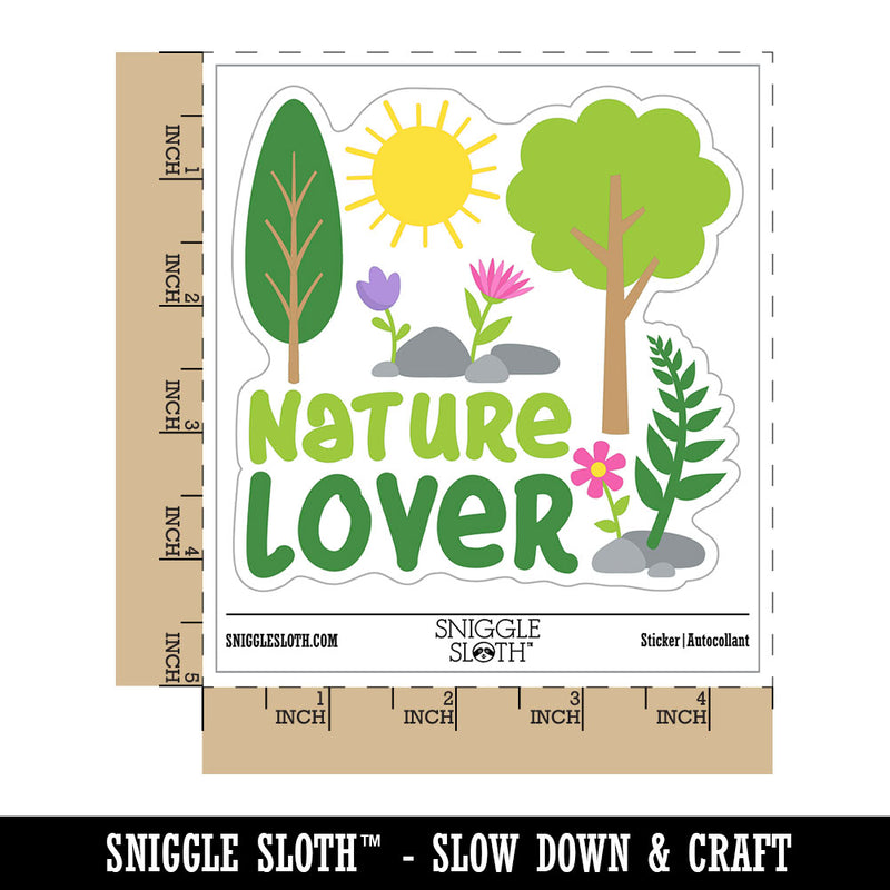 Nature Lover Waterproof Vinyl Phone Tablet Laptop Water Bottle Car Window Bumper Decal Sticker Set - 5 Pack