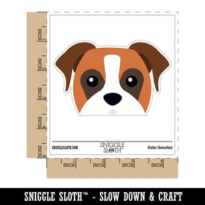 Peeking Boxer Dog Waterproof Vinyl Phone Tablet Laptop Water Bottle Car Window Bumper Decal Sticker Set - 5 Pack