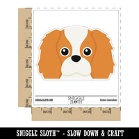Peeking Cavalier King Charles Dog Waterproof Vinyl Phone Tablet Laptop Water Bottle Car Window Bumper Decal Sticker Set - 5 Pack