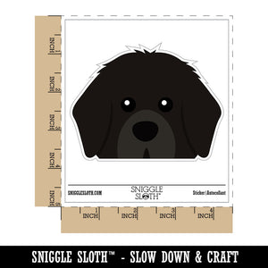 Peeking Newfoundland Newfie Dog Waterproof Vinyl Phone Tablet Laptop Water Bottle Car Window Bumper Decal Sticker Set - 5 Pack