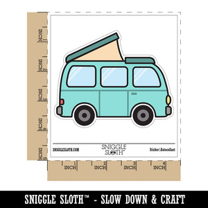 Pop Top Camper Van Waterproof Vinyl Phone Tablet Laptop Water Bottle Car Window Bumper Decal Sticker Set - 5 Pack