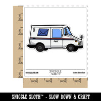 Postal Mail Truck Vehicle Letter Waterproof Vinyl Phone Tablet Laptop Water Bottle Car Window Bumper Decal Sticker Set - 5 Pack
