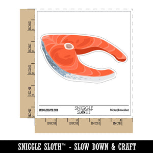 Raw Fish Salmon Steak Food Waterproof Vinyl Phone Tablet Laptop Water Bottle Car Window Bumper Decal Sticker Set - 5 Pack