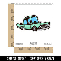 Retro Car Old Fashioned Cartoon Vintage Waterproof Vinyl Phone Tablet Laptop Water Bottle Car Window Bumper Decal Sticker Set - 5 Pack