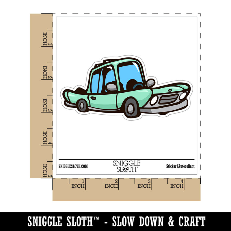 Retro Car Old Fashioned Cartoon Vintage Waterproof Vinyl Phone Tablet Laptop Water Bottle Car Window Bumper Decal Sticker Set - 5 Pack
