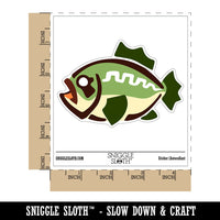 Southwestern Style Tribal Bass Fish Waterproof Vinyl Phone Tablet Laptop Water Bottle Car Window Bumper Decal Sticker Set - 5 Pack