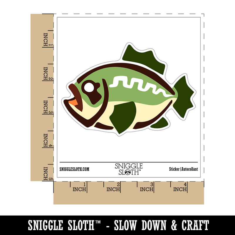 Southwestern Style Tribal Bass Fish Waterproof Vinyl Phone Tablet Laptop Water Bottle Car Window Bumper Decal Sticker Set - 5 Pack