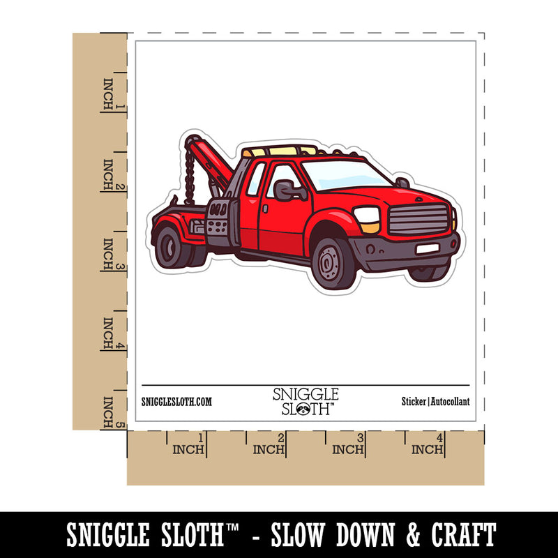Tow Truck Recovery Impound Towing Vehicle Wrecker Waterproof Vinyl Phone Tablet Laptop Water Bottle Car Window Bumper Decal Sticker Set - 5 Pack