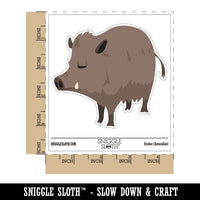 Wild Boar Hog Hairy Pig Waterproof Vinyl Phone Tablet Laptop Water Bottle Car Window Bumper Decal Sticker Set - 5 Pack