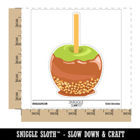 Water Bottle Sticker Set Caramel Apple Dessert Candy Food Peanuts Cute Waterproof Vinyl Stickers Pack Decal, Skateboard, Laptop, Car, Window, Bumper - 5 Pack