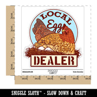 Water Bottle Sticker Set Local Egg Dealer Chicken Hen Nest Cute Waterproof Vinyl Stickers Pack Decal, Skateboard, Laptop, Car, Window, Bumper - 5 Pack
