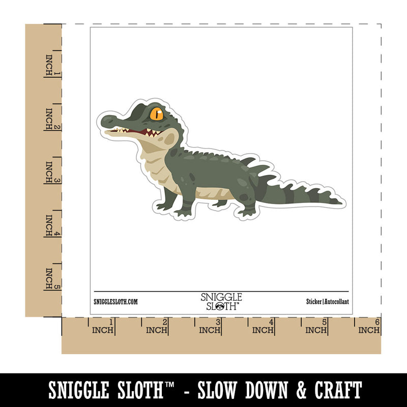 Baby Alligator Crocodile Caiman Reptile Waterproof Vinyl Phone Tablet Laptop Water Bottle Car Window Bumper Decal Sticker Set - 5 Pack
