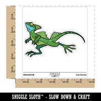 Basilisk Running Lizard with Fins Waterproof Vinyl Phone Tablet Laptop Water Bottle Car Window Bumper Decal Sticker Set - 5 Pack