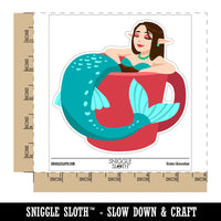 Coffee Tea Mermaid Mug Waterproof Vinyl Phone Tablet Laptop Water Bottle Car Window Bumper Decal Sticker Set - 5 Pack