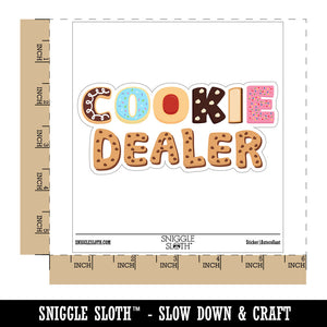 Cookie Dealer Baking Waterproof Vinyl Phone Tablet Laptop Water Bottle Car Window Bumper Decal Sticker Set - 5 Pack