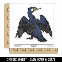 Cormorant Aquatic Fishing Bird Waterproof Vinyl Phone Tablet Laptop Water Bottle Car Window Bumper Decal Sticker Set - 5 Pack