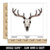 Deer Skull Bones Antler Waterproof Vinyl Phone Tablet Laptop Water Bottle Car Window Bumper Decal Sticker Set - 5 Pack