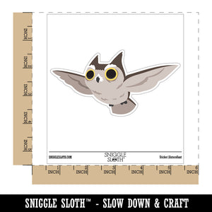 Focused Horned Owl Flying Bird Waterproof Vinyl Phone Tablet Laptop Water Bottle Car Window Bumper Decal Sticker Set - 5 Pack