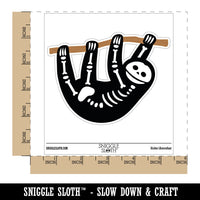 Hanging Sloth Skeleton Waterproof Vinyl Phone Tablet Laptop Water Bottle Car Window Bumper Decal Sticker Set - 5 Pack