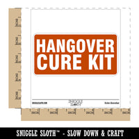 Hangover Cure Kit Waterproof Vinyl Phone Tablet Laptop Water Bottle Car Window Bumper Decal Sticker Set - 5 Pack