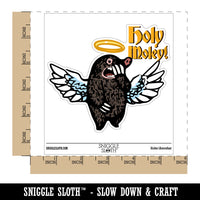 Holy Moley Angel Mole Wings and Halo Waterproof Vinyl Phone Tablet Laptop Water Bottle Car Window Bumper Decal Sticker Set - 5 Pack