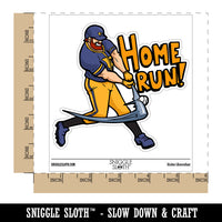 Home Run Baseball Batter Sports Waterproof Vinyl Phone Tablet Laptop Water Bottle Car Window Bumper Decal Sticker Set - 5 Pack