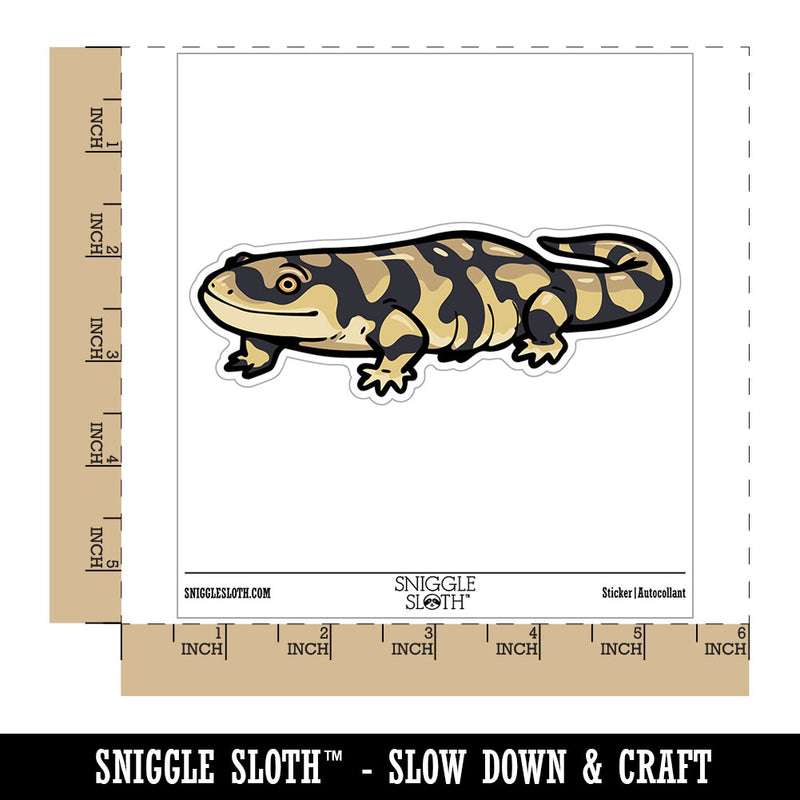 Jolly Western Tiger Salamander Amphibian Waterproof Vinyl Phone Tablet Laptop Water Bottle Car Window Bumper Decal Sticker Set - 5 Pack