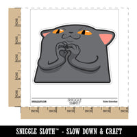 Mischievous Scheming Peeking Cat Waterproof Vinyl Phone Tablet Laptop Water Bottle Car Window Bumper Decal Sticker Set - 5 Pack