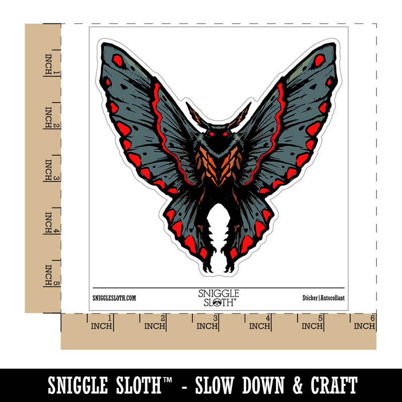Mothman Legendary Cryptid Humanoid Creature Waterproof Vinyl Phone Tablet Laptop Water Bottle Car Window Bumper Decal Sticker Set - 5 Pack