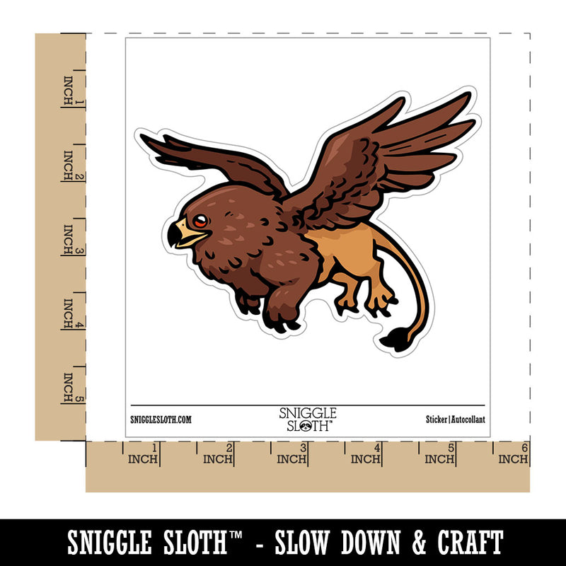 Mythical Griffin Gryphon Creature in Flight Waterproof Vinyl Phone Tablet Laptop Water Bottle Car Window Bumper Decal Sticker Set - 5 Pack