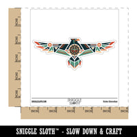 Native American Thunder Bird Eagle Southwestern Tribal Waterproof Vinyl Phone Tablet Laptop Water Bottle Car Window Bumper Decal Sticker Set - 5 Pack