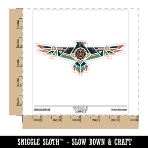 Native American Thunder Bird Eagle Southwestern Tribal Waterproof Vinyl Phone Tablet Laptop Water Bottle Car Window Bumper Decal Sticker Set - 5 Pack