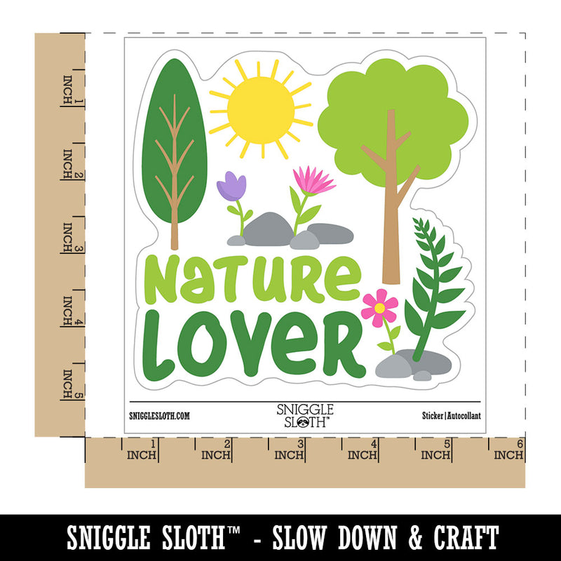 Nature Lover Waterproof Vinyl Phone Tablet Laptop Water Bottle Car Window Bumper Decal Sticker Set - 5 Pack
